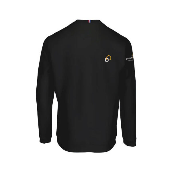 Sweat noir made in France – Coupe homme / coupe femme