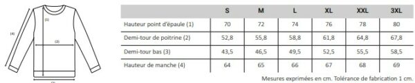 Sweat noir made in France – Coupe homme / coupe femme