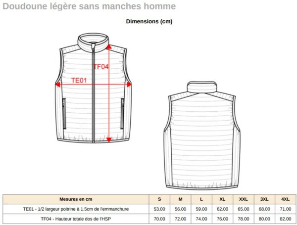 Bodywarmer - NEW - Coupe homme / coupe femme